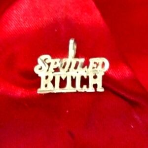 14K SPOILED BITC Whimsical Yellow Gold 🪙 Charm